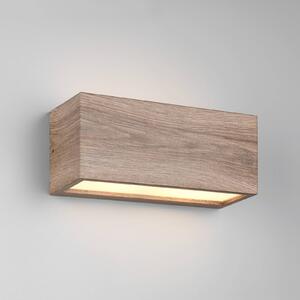 Trio Lighting Applique da esterno Mayenne, color legno, up- & downlight, angolare