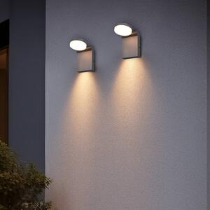 Trio Lighting Applique da esterno a LED Adour, antracite, inclinabile, CCT, IP44