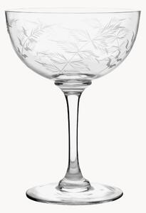 Set di 6 coppe champagne in cristallo soffiato Fern