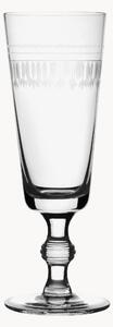 Set di 4 flute da champagne in cristallo soffiato Ovals