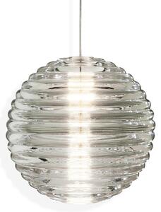 Lampada a sospensione Tom Dixon, Press Sphere, dimmerabile, Trasparente, Soggiorno, Vetro, Design