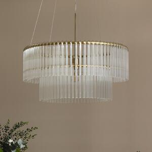 Lampada a sospensione Globen Lighting, HOOK, dimmerabile, Trasparente, Soggiorno, Vetro, Design