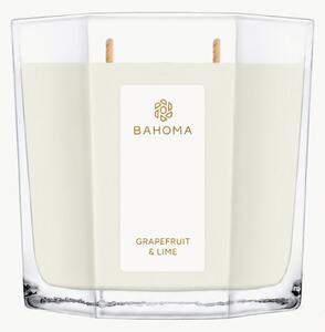 Candela profumata fatta a mano a due stoppini Pearl (pompelmo, lime)