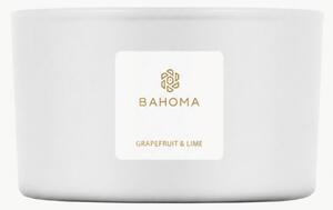 Candela profumata a 3 stoppini fatta a mano Pearl (pompelmo, lime)
