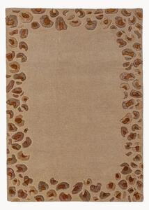 Tappeto a pelo corto fatto a mano Leopard Frame