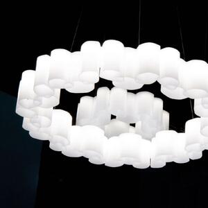 Lampada a sospensione Stilnovo, Honey, dimmerabile, Bianco, Soggiorno, Plastica, Moderno