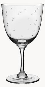Set di 2 bicchieri da vino in cristallo soffiato Stars