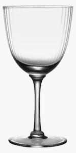 Set di 4 bicchieri da vino bianco in cristallo soffiato Ripple
