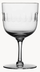 Set di 4 bicchieri da vino in cristallo soffiato Lens