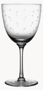 Set di 2 bicchieri da vino in cristallo soffiato Stars