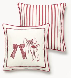 Copricuscino reversibile con motivo natalizio di design Clarette di Agathe Marty