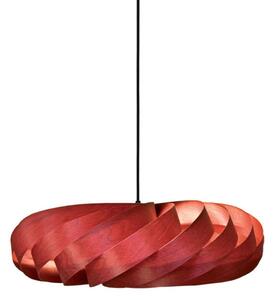 Lampada a sospensione Tom Rossau, Rosso, Soggiorno, Legno