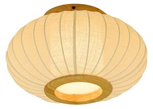 Plafoniera Halo Design, BALLON, dimmerabile, Beige, Soggiorno, Tessuto / Tessile, Design