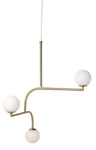 Lampada a sospensione Pholc, Dorato / Ottone, Sala da pranzo, Metallo