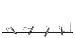 Lampada a sospensione LIGHT-POINT, Metallizzato, Soggiorno, Alluminio