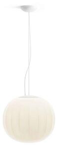 Lampada a sospensione Luceplan, dimmerabile, Bianco, Soggiorno, Vetro