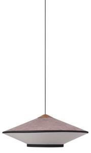 Lampada a sospensione Forestier, Cymbal, dimmerabile, Rosa / Rosé, Soggiorno, Tessuto / Tessile, Vintage