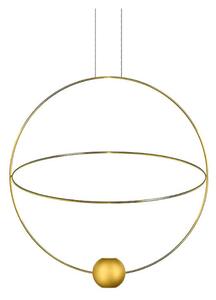 Lampada a sospensione Lodes, dimmerabile, Dorato / Ottone, Soggiorno, Metallo