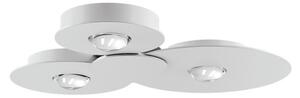 Plafoniera Lodes, dimmerabile, Bianco, Metallo