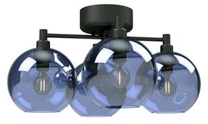 Plafoniera Belid, dimmerabile, Blu, Soggiorno, Vetro
