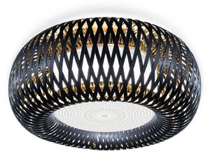 Plafoniera Slamp, Kalatos, dimmerabile, Nero, Soggiorno, Plastica, Design