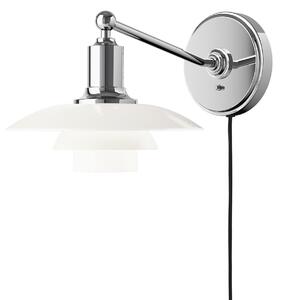 Applique da parete Louis Poulsen, PH 2/1, dimmerabile, Metallizzato, Soggiorno, Vetro, Design