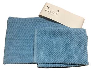 Maison Sucrée Asciugamani Viso e Ospite Pepe var.22 Cielo Spugna 100% Cotone