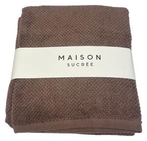 Maison Sucrée Asciugamani Viso e Ospite Pepe var.33 Choco Spugna 100% Cotone