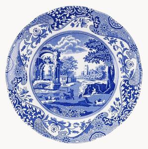 Set di 4 piatti da colazione Blue Italian