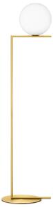 Lampada da terra FLOS, IC F2, dimmerabile, Dorato / Ottone, Soggiorno, Metallo, Design