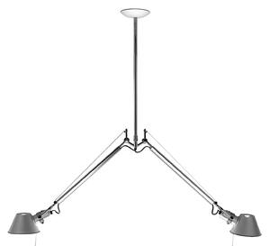 Lampada a sospensione Artemide, Tolomeo 2 Bracci, dimmerabile, Metallizzato, Soggiorno, Metallo, Design