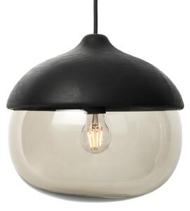 Lampada a sospensione MATER, Terho L, dimmerabile, Nero, Soggiorno, Legno, Design
