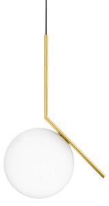 Lampada a sospensione FLOS, IC S2, dimmerabile, Dorato / Ottone, Soggiorno, Metallo, Design