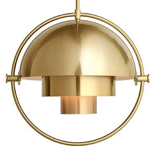 Lampada a sospensione GUBI, Multi-Lite, dimmerabile, Dorato / Ottone, Soggiorno, Metallo, Design