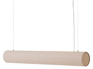 Lampada a sospensione Audo Copenhagen, Hashira, dimmerabile, Beige, Sala da pranzo, Tessuto / Tessile