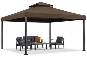 Padiglione da giardino marrone Valencia 4x4 m Garden Point