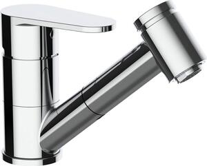 Beitz & Walz AQVABASIC I Rubinetto da lavello con doccetta di design cromata