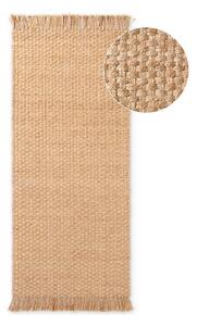 Passatoia di colore naturale in iuta reversibile/tessuta a mano 80x200 cm Fjord – Hanse Home