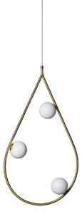Lampada a sospensione Pholc, Dorato / Ottone, Soggiorno, Metallo