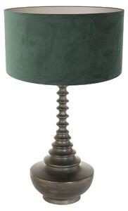 Anne Lighting - lampada da tavolo - Bois - nero - legno velluto - Ø 40cm - E27 - 3762ZW