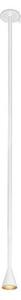 Lampada a sospensione Trizo21, Bianco, Soggiorno, Ottone