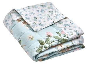 Copriletto blu con rivestimento trapuntato 220x230 cm Avebury Floral – Catherine Lansfield
