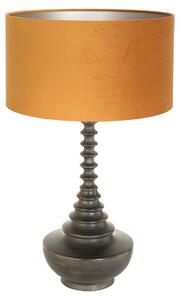 Anne Lighting - lampada da tavolo - Bois - nero - legno velluto - Ø 40cm - E27 - 3759ZW