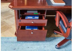 Cassettiera pensile 50 cm per scrivania ufficio classico con chiusura a chiave -Arrediorg.it