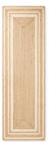 Passatoia color crema/di colore naturale in iuta reversibile/tessuta a mano 80x250 cm Looma – Hanse Home