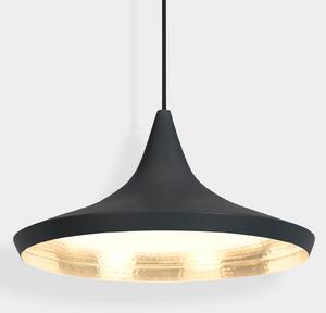 Lampada a sospensione Tom Dixon, Beat, dimmerabile, Nero, Soggiorno, Ottone, Design