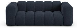 Divano blu scuro con rivestimento in ciniglia 200 cm Lupine – Micadoni