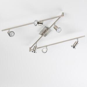 Faretto LED 6xGU10/5W/230V cromo satinato