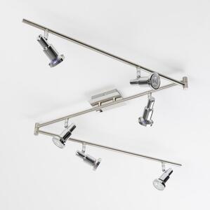 Faretto LED 6x GU10/5W/230V, cromo opaco