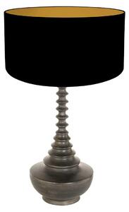 Anne Lighting - lampada da tavolo - Bois - nero - legno lino - Ø 40cm - E27 - 3974ZW